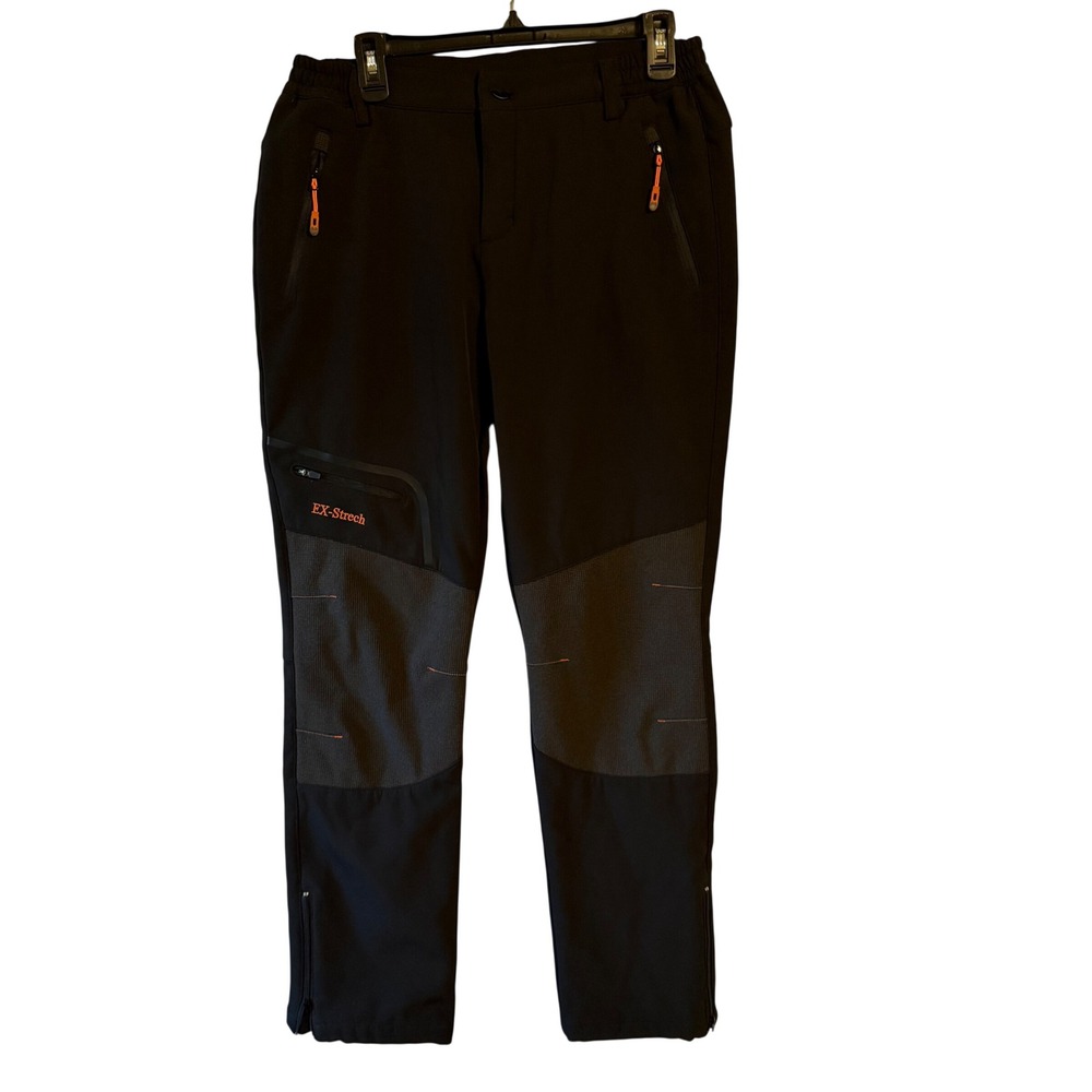 Postropaky Women's Black EX-Strech Hiking Outdoor‎ Cargo Pants Size 8 Regular